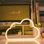 OHLGT Neon Lights LED Cloud Signs Wall Light Room Decor Night Lights Battery and USB Operated Warm White Neon Signs for Children Baby Room Hose Bar Wedding Party Decoration (Cloud-Warm White)
