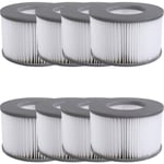 8 st Mspa Pool Hot Tub Spa Filter Cartridges, Swimming Pool Filter Replace Cartridge 8PCS