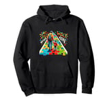 Support Autism Kids Autism Dad You Will Never Walk-Alone Pullover Hoodie