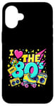 Coque pour iPhone 16 Plus Chemise « I Love The 80s » pour homme et femme, costume de fête vintage des années 80