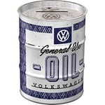 Nostalgic-Art Tirelire rétro Baril de pétrole, VW – General Use Oil – Idée de Cadeau pour Le Bus VW, en métal, Tire-Lire en Fer-Blanc, 600 ML