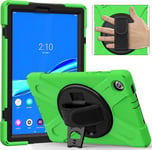 Étui Pour Tablette Lenovo Tab M10 Hd 10,1"" 2020 Cover Étui De Double Protection Antichute Coque Housse Pour Lenovo Tab M10 Hd (2e Génération) Tbx306x/Tbx306f,Vert