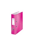 Leitz Brevordner 180° WOW lamineret pap A4/80 mm Pink