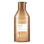 REDKEN, Après-Shampoing Hydratant pour Cheveux Secs & Sensibilisés, Protéines & Huile d'Argan, All Soft, 500 ml