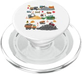 Digger Themed Outfit Ideas For Kids Dumper Truck Tractor PopSockets PopGrip for MagSafe