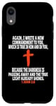 Coque pour iPhone XR 1 Jean 2:8 Écriture des versets de la Bible