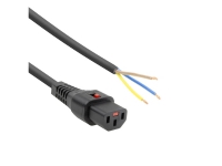 ACT Powercord C13 IEC Lock - open end black 2 m, PC1025