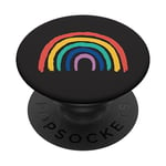 Arc-en-ciel noir pour enfant PopSockets PopGrip Interchangeable