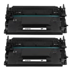 2 Black Toner Cartridges for HP LaserJet Enterprise Flow MFP M527c & M527z