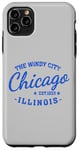 Coque pour iPhone 11 Pro Max Vintage Retro Love Chicago Illinois Windy City est une ville créée en 1833