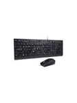 Lenovo Essential Wired Combo - keyboard and mouse set - Croatian Input Device - Tastatur & Mus sæt - Kroatisk - Sort