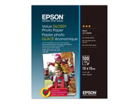 Epson Value - Blank - 100 X 150 Mm - 183 G/M² - 100 Ark Fotopapper - För Epson L382, L386, L486  Expression Home Hd Xp-15000  Expression Premium Xp-900