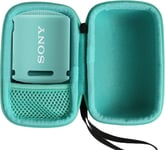 Dur Cas étui de Voyage Housse Porter pour Sony SRS-XB13 Enceinte Portable Bluetooth Extra Bass Waterproof (Bleu Caraïbe,xb13)