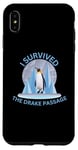 iPhone XS Max Antarctica I Survived The Drake Passage Penguin Iceberg Case