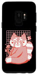 Coque pour Galaxy S9 Motif panda rouge mignon