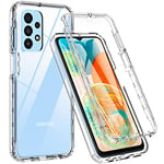 BESINPO For Samsung A23 5G Case, Samsung Galaxy A23 Case, Military Grade Drop Full Body with Screen Protector Shockproof Protective Heavy Duty Rugged Bumper Phone Case for Samsung Galaxy A23-Cear