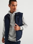 GANT Quilted Windcheater Gilet - Navy, Navy, Size L, Men