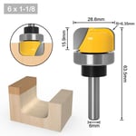 6mm shank NO3 Mèche de toupie à bois 6mm/6.35mm/8mm, 1 à 3 pièces, bol à tige et gabarit de plateau, fraiseuse pour le travail du bois ""Nipseyteko