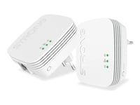 Strong Powerline 600 Duo - Mini - Powerline Adaptersats Homeplug Av (Hpav) - - Vägginsticksbar