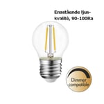 Seca dimbar LED klot 2200K 100lm E27 1,5W