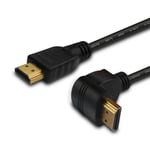HDMI-kabel Savio CL-108 Vinklet Sort 1,5 m
