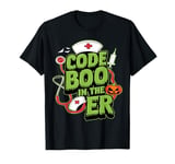 Code Boo In The Er Crew Funny Ghost Halloween Boo-jee Nurse T-Shirt