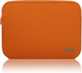 Housses Pour 13 13,3 14 Pouces Ordinateur Portable Sacoches Compatible Avec Macbook, Acer, Asus, Dell, Lenovo, Microsoft, Hp Sac Pochette De Protection Laptop Sleeve Néoprène Orange