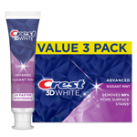 Crest 3D White Advanced Radiant Mint Toothpaste (3 Pack), EU SELLER