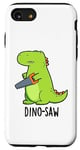 Coque pour iPhone SE (2020) / 7 / 8 Dino-saw Jeu de mots drôle dinosaure