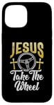 iPhone 15 Jesus take the Wheel Hot Rod Case