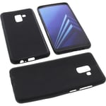 Bag for Samsung Galaxy A8+ 2018 Phone Case Protection Cover TPU Rubber Black