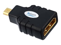 In-Akustik Premium Hdmi Micro Adapter - Hdmi-Adapter - Hdmi Hona Till 19 Pin Micro Hdmi Type D Hane - Svart