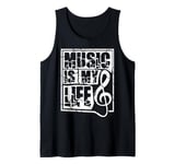 Music Is My Life Sounds Listening Melody Beats Vibes Lover Tank Top