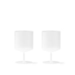 Ferm Living - Ripple Wine Glasses - Set of 2 - Frosted - Transparent - Vinglas