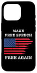 Coque pour iPhone 16 Pro Make Free Speech Free Again: First Amendment Conservative