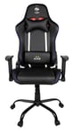 Konix FFF Chaise de Bureau Gaming Premium - Inclinaison siège 150° - Cuir polyuréthane - Coussin lombaires et cervicaux réglable - Appui-tête - Noir