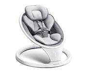 Munchkin Electric Baby Bouncer Chair | Bluetooth Enabled Baby Swing Chair | Baby Rocker & Gentle Baby Bouncing Chair | Portable Soothing Baby Chair with Motion & Sounds - Grey/White