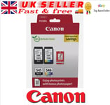 Genuine Canon PG-545 & CL-546  Ink Cartridge  Multipack with photo paper