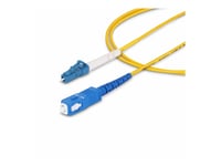 Startech.Com 1M (3.3Ft) Lc To Sc (Upc) Os2 Single Mode Simplex Fiber Optic Cable, 9/125Μm, Laser Optimized, 40G/100G, Bend Insensitive, Low Insertion Loss - Lszh Fiber Patch Cord (Spsmlcsc-Os2-1M) - Patch-Kabel - Lc/Upc Enkelläge (Hane) Till Sc/Upc