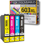 603Xl Pack De 4 Cartouches D'Encre Compatible Pour Epson 603 Xl Etoile De Mer - Pour Epson Xp-2100 Xp-2155 Xp-3100 Xp-4100 Wf-282[DYJ070011]