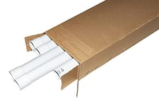 Link LK8043210 Lot de 10 Tubes conduits câbles diamètre extérieur PVC Rigide, Blanc, 32 mm x 1 m