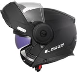 LS2, Casque Moto Modulable Scope II Solid Matt Black, XS