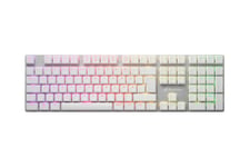 Sharkoon PureWriter RGB - tastatur - QWERTZ - tysk - hvid Indgangsudstyr