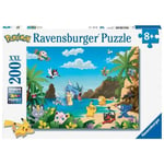 Puzzle 200 pieces XXL - Ravensburger - Attrapez-les tous ! - Pokemon - Dessins a