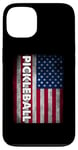 iPhone 13 Pickleball American Flag USA Pickle Ball Player Patriotic Case