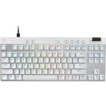 Logitech G PRO X TKL RAPID Gaming Keyboard with Magnetic Analog Switches (White)