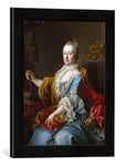 Kunst für Alle 'Image encadrée de Martin Van Meytens Le Jeune Maria Theresia/M. Meytens, d'art dans Le Cadre de Photos, 30 x 40 cm Fait Main de qualité, Noir Mat