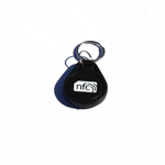 10  NFC Black ABS Key Fobs / Key Rings  NXP NTAG213 works with Android and IOS