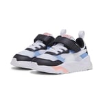 PUMA Boy's Unisex Kids Trinity AC+ INF Sneaker, Black White-Blissful Blue-Peach Smoothie, 7 UK Child