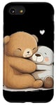 Coque pour iPhone SE (2020) / 7 / 8 Adorable câlin en peluche pour les amoureux des ours en peluche et des animaux en peluche